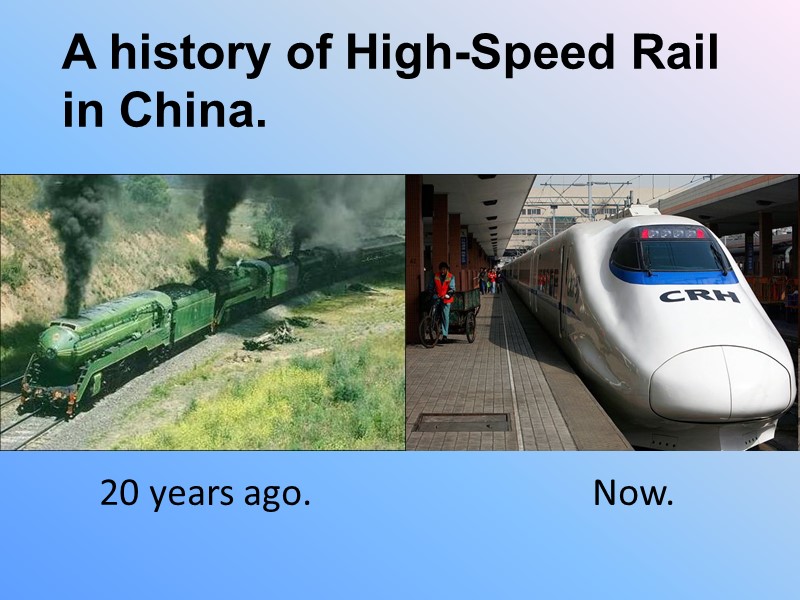 A history of High-Speed Rail in China.       